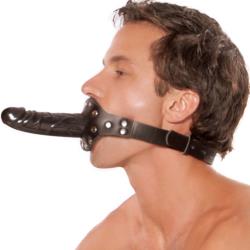 Fetish Fantasy Deluxe Ball Gag with 5 Inch Dong, Black