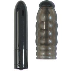 Nasstoys 3 Speed Orgasmic Stimulator Swirl Bullet Vibe, 3 Inch, Black