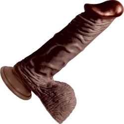 Nasstoys LifeLikes Black King Cock with Suction Cup, 9.75 Inch, Ebony