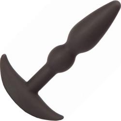 Tantus Perfect Plug Slim Silicone Anal Sex Toy, 4 Inch, Black