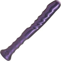 Tantus Echo Handle Silicone Dong, 7 Inch, Midnight Purple