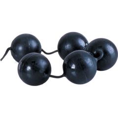 CalExotics Power Balls Latex Dipped Pleasure Exercisers, 1.5 Inch, Black