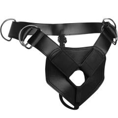 Strap U Flaunt Strap On Harness with 3 Rngs, Black