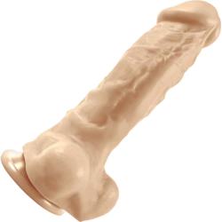 Colours Pleasures Thick Silicone Dong with Suction Base, 5 Inch, Flesh