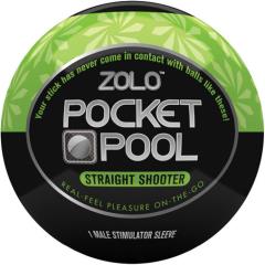 Zolo Pocket Pool Straight Shooter Male Stroker, Green