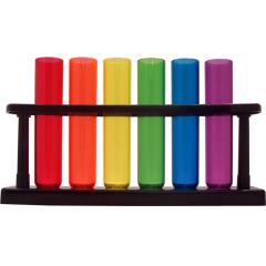 Test Tube Shooters 6 Piece Set with Rack