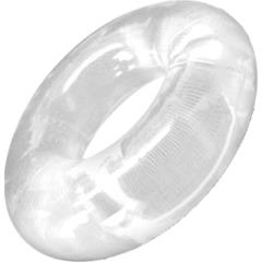 Rock Solid Donut Cock Ring, 2 Inch, Clear