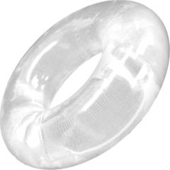 Rock Solid Donut Cock Ring, 3 Inch, Clear