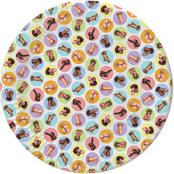 Candyprints Mini Penis Plates, Pack of 8
