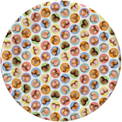 Candyprints Mini Boob Plates, Pack of 8