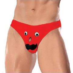 Male Power Mr.Nose Bikini Underwear, One Size, Red