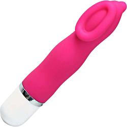 VeDO Luv Silicone Clitoral Mini Vibe, 5.25 Inch, Hot in Bed Pink