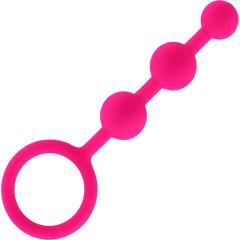 All about Anal Seamless Silicone Anal Beads, 5.5 Inch, Pink