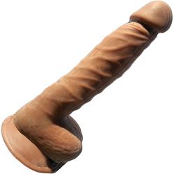 Hott products Skinsations Latin Lover Series Papasito Dildo, 8 Inch, Brown