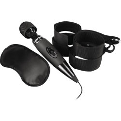 Body Wand Midnight Bed Spreader Kit Couples Collection Gift Set Black
