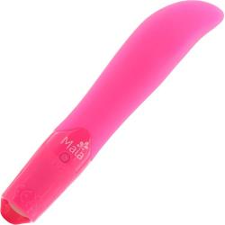 Maia Maddie Rechargeable Silicone Bullet, 4.5 Inch, Neon Pink