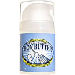 Boy Butter H2O Water Based Condom Safe Lubricant with Pump, 2 fl.oz (60 mL)
