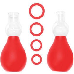 Ouch! Nipple Erector Set for Beginners, 6 Pieces, Cherry Red