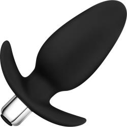 Luxe Silicone Little Thumper Multifuction Vibe, 4.75 Inch, Black