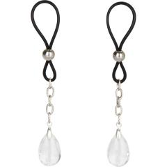 CalExotics Nipple Play Non Piercing Jewelry, Clear Crystal