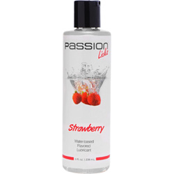 Passion Licks Water Based Flavored Lubricant, 8 fl.oz (236 mL), Strawberry