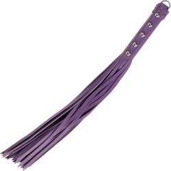 Spartacus Leather Strap Whip, 20 Inch, Purple