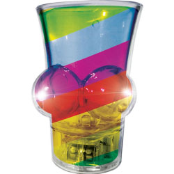 Hott Products Light Up Rainbow Boobie Shot Glass