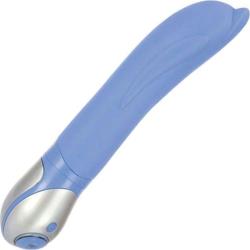 Couture Collection Dauphin Silicone Vibrator by CalExotics, 7 Inch, Blue