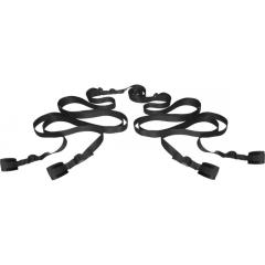 Frisky Hold Me Bedroom Restraint System with Cuffs and Buckles, Black