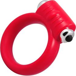 Tantus Vibrating Silicone Cock Ring, 2 Inch, Red