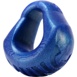 OxBalls Hung Silicone Padded Cockring, 1.5 Inch, Blue