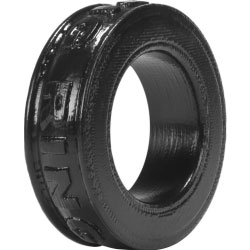 OxBalls Pig-Ring Super Soft Platinum Silicone Cockring, 1.5 Inch, Black