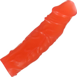 Golden Triangle Jelly Benders Dong, 8 Inch, Red