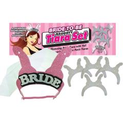 Little Genie Bride-to-Be Naughty Bridal Tiara Set