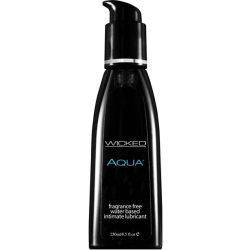 Wicked AQUA Water Based Lubricant, 8.5 fl.oz (250 mL), Fragrance Free
