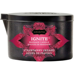 Ignite Massage Candle by Kama Sutra, 6 Oz (170 g), Strawberry Dreams