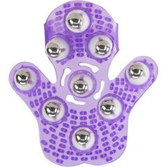 BMS Factory Roller Balls Massager Glove, Purple