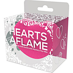 Hott Products Hearts Aflame Erotic Bath Bomb with Mystery Vibrating Toy