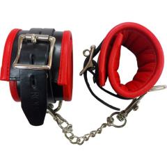 Rouge Garments Bondage Padded Ankle Cuffs, Red/Black