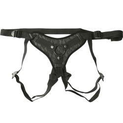 Midnight Lace Strap On Harness by Sportsheets, One Size, Black