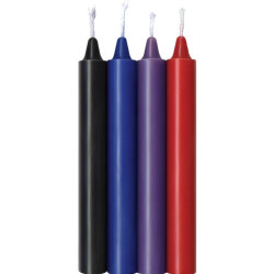 Icon Brands Make Me Melt Sensual Warm Drip Candles 4 Piece Pack, Assorted Colors