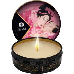 Shunga Erotic Art Aphrodisia Mini Massage Candle, 1 Oz (30 mL), Rose Petals