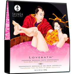 Shunga Erotic Art LoveBath for Couples, 23 oz (650 g), Dragon Fruit