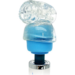 Vibra Cup Wand Head Stimulator Stroker Attachment, Clear