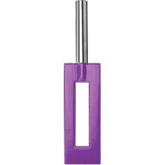 Ouch! by Shots Toys Leather Gap Paddle, 13.75 Inch, Purple