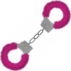 Ouch! by Shots Toys Beginners Furry Handcuffs, Pink