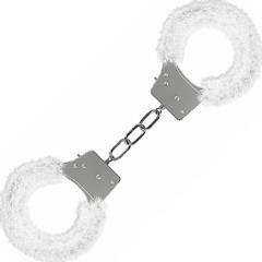 Ouch! by Shots Toys Beginners Furry Handcuffs, White
