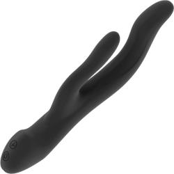 Jil Keira Endless Flexible Silicone Rabbit Vibrator, 8.5 Inch, Black