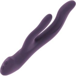 Jil Keira Endless Flexible Silicone Rabbit Vibrator, 8.5 Inch, Purple