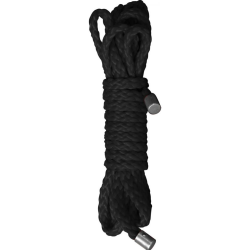 Ouch! Kinbaku Soft Nylon Rope by Shots, 5 Feet, Classic Black